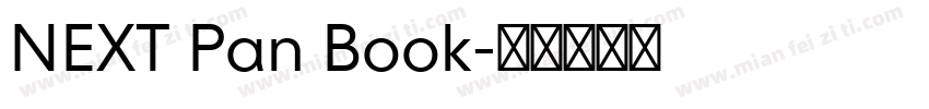 NEXT Pan Book字体转换